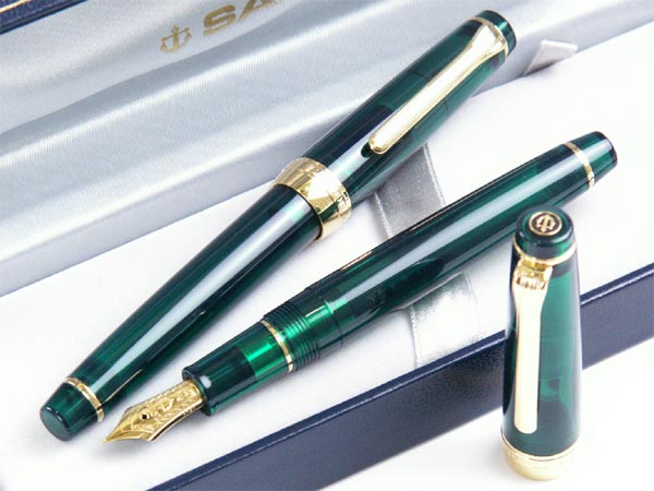 セーラー万年筆 限定ラムネグリーン 万年筆 中字 プロギアスリム
